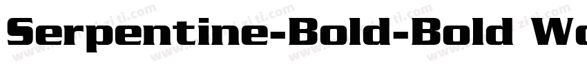 Serpentine-Bold-Bold Wd字体转换